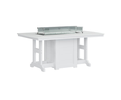 Garden Classic 44" x 72" Rectangular Fire Table Counter Height