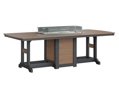 Garden Classic 44" x 96" Rectangular Fire Table Counter Height