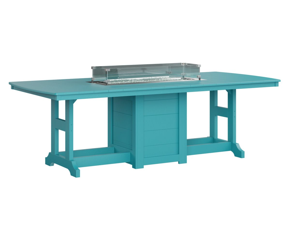 Garden Classic 44" x 96" Rectangular Fire Table Counter Height