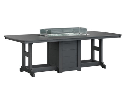 Garden Classic 44" x 96" Rectangular Fire Table Counter Height