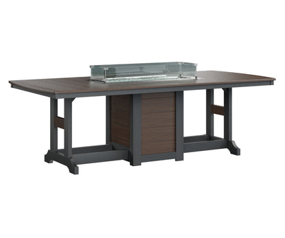 Garden Classic 44" x 96" Rectangular Fire Table Counter Height