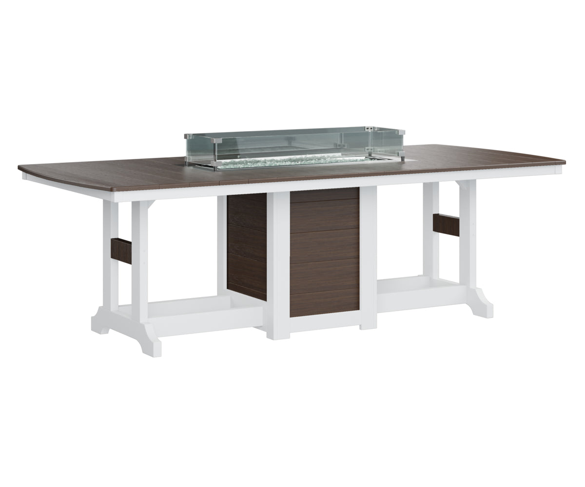 Garden Classic 44" x 96" Rectangular Fire Table Counter Height
