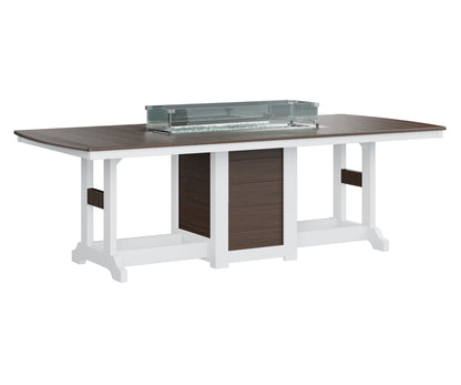 Garden Classic 44" x 96" Rectangular Fire Table Counter Height