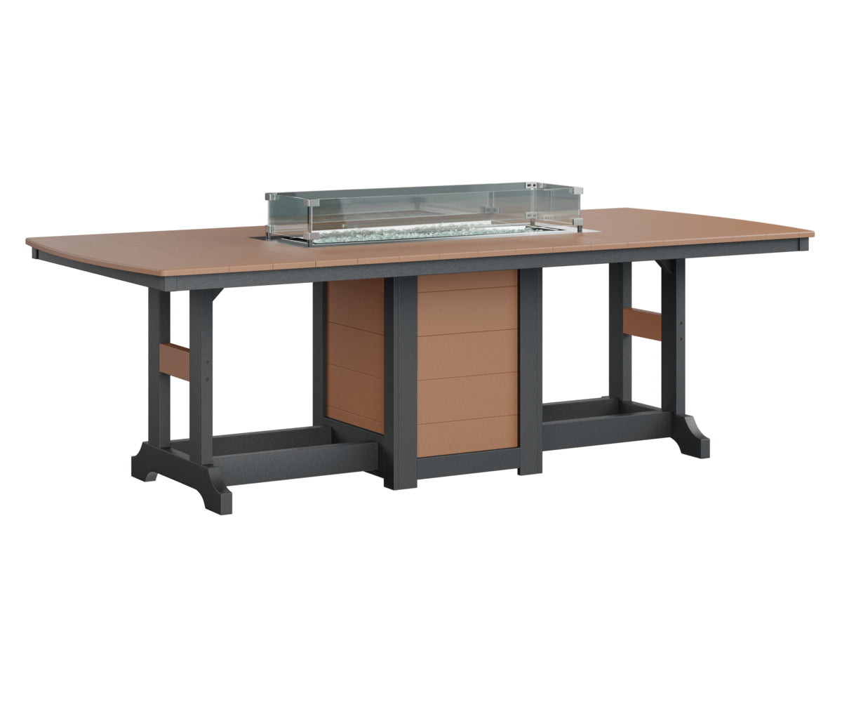 Garden Classic 44" x 96" Rectangular Fire Table Counter Height