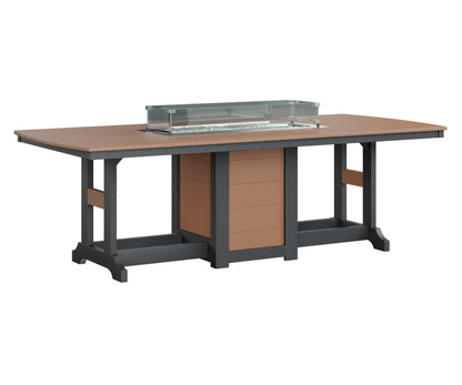 Garden Classic 44" x 96" Rectangular Fire Table Counter Height