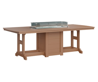 Garden Classic 44" x 96" Rectangular Fire Table Counter Height