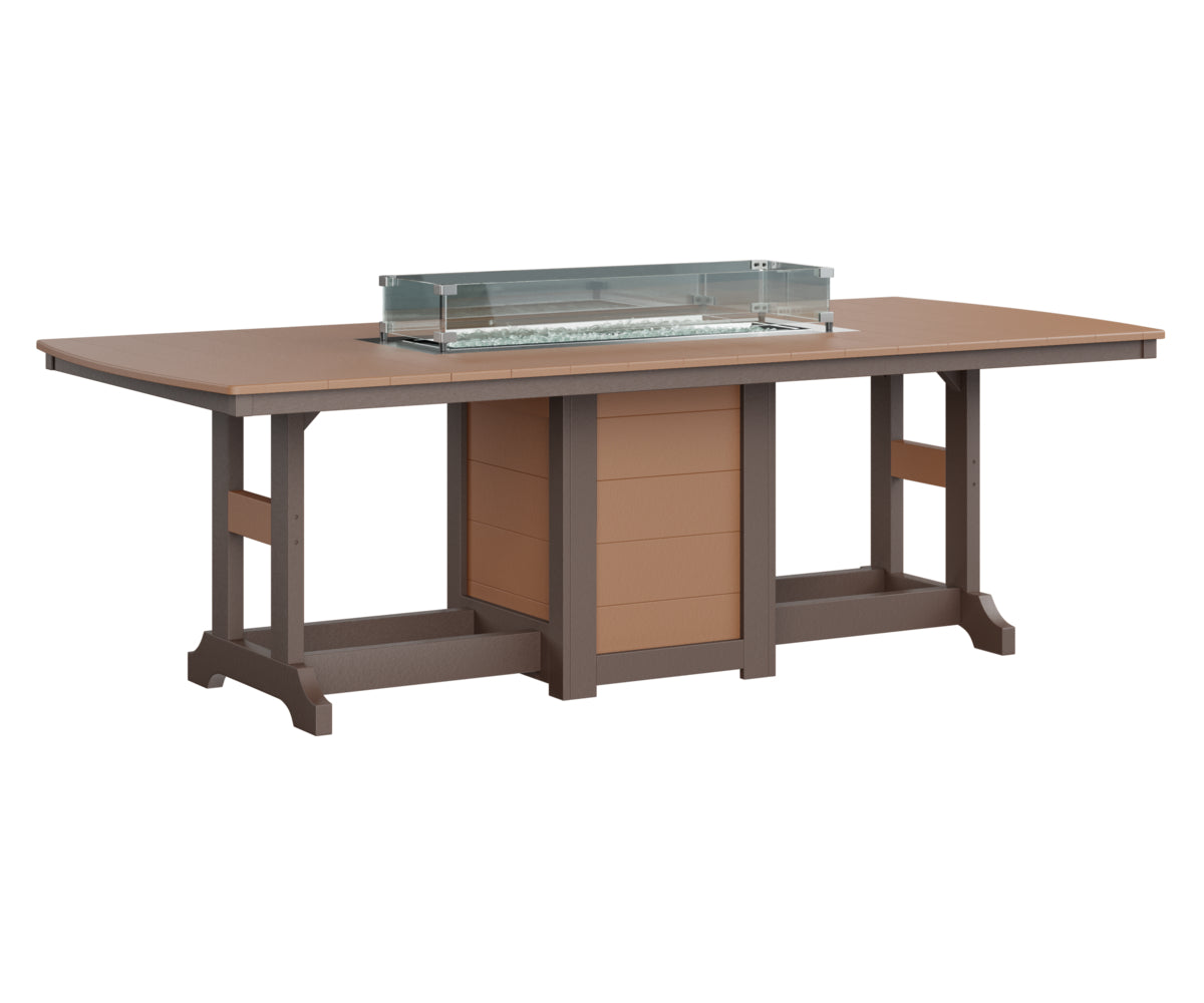 Garden Classic 44" x 96" Rectangular Fire Table Counter Height