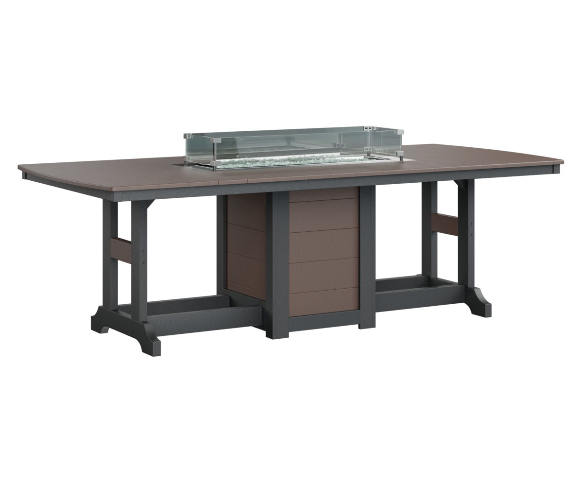 Garden Classic 44" x 96" Rectangular Fire Table Counter Height