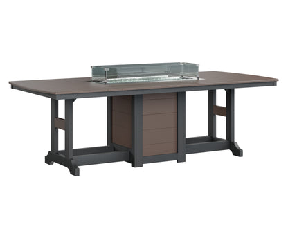 Garden Classic 44" x 96" Rectangular Fire Table Counter Height