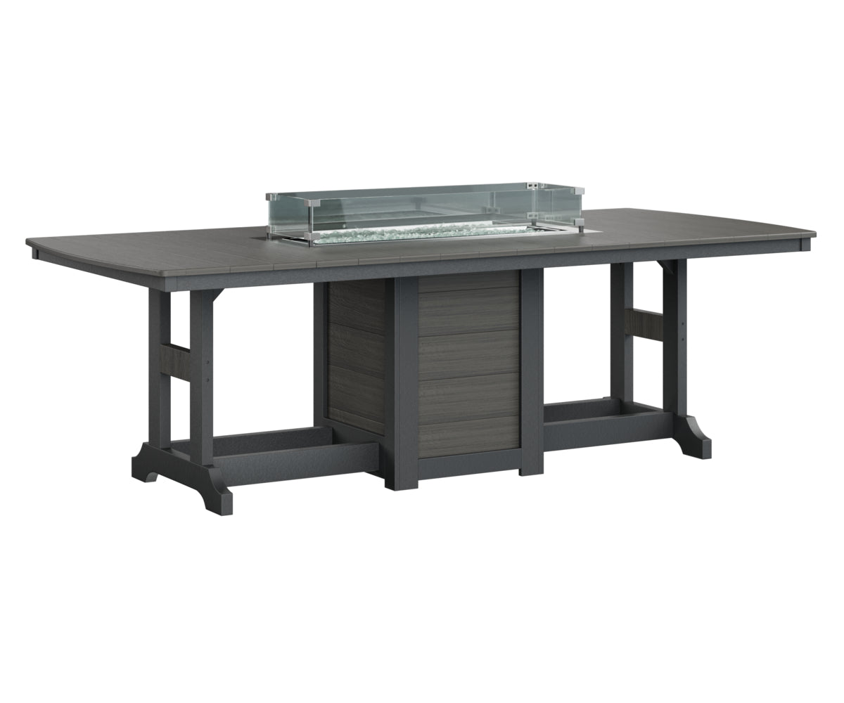 Garden Classic 44" x 96" Rectangular Fire Table Counter Height