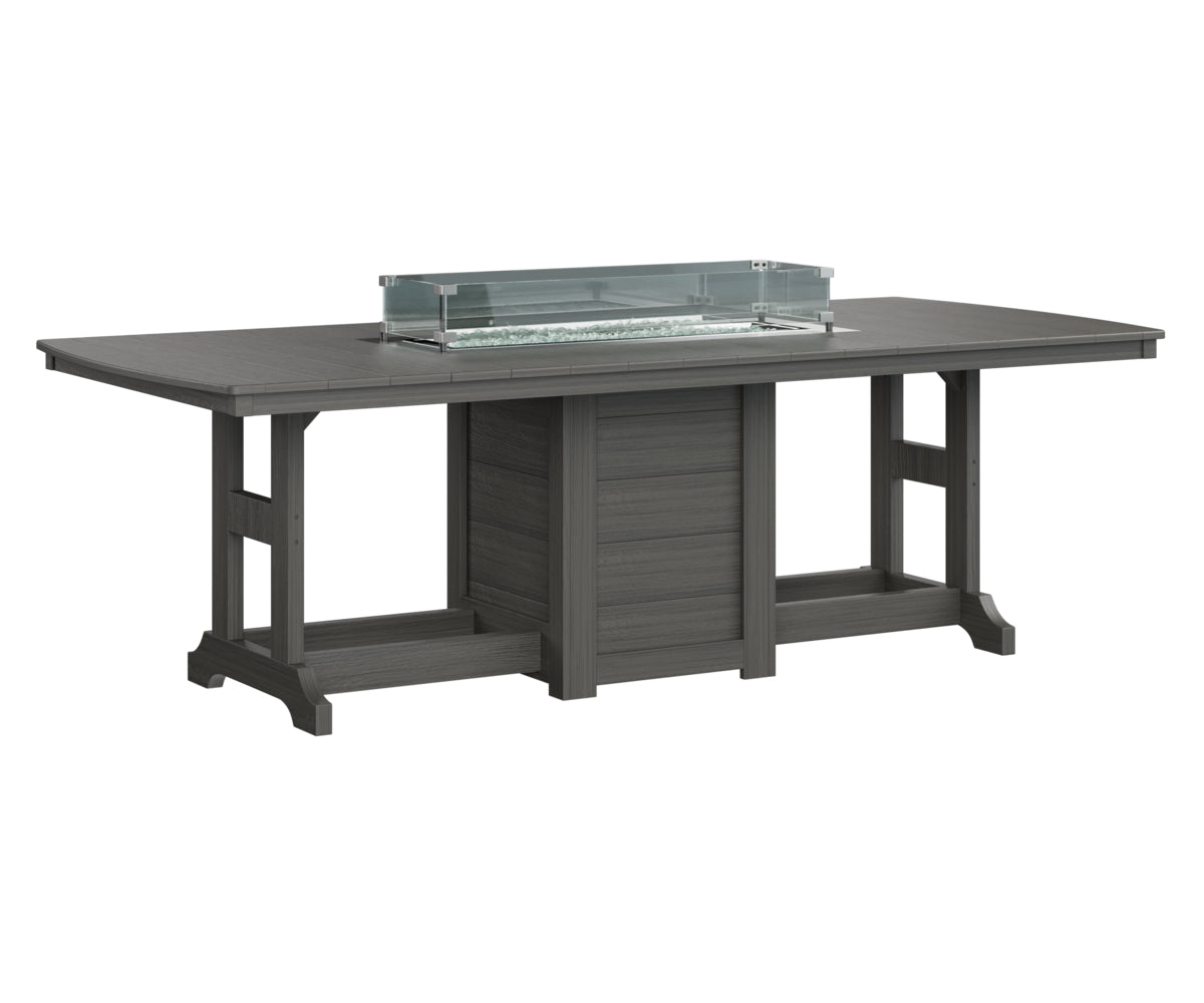 Garden Classic 44" x 96" Rectangular Fire Table Counter Height