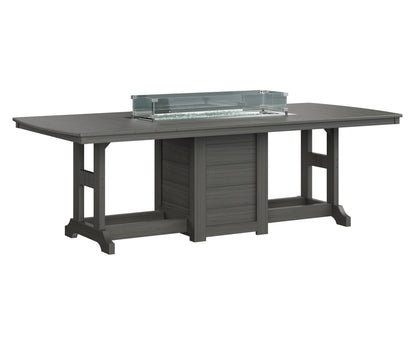 Garden Classic 44" x 96" Rectangular Fire Table Counter Height