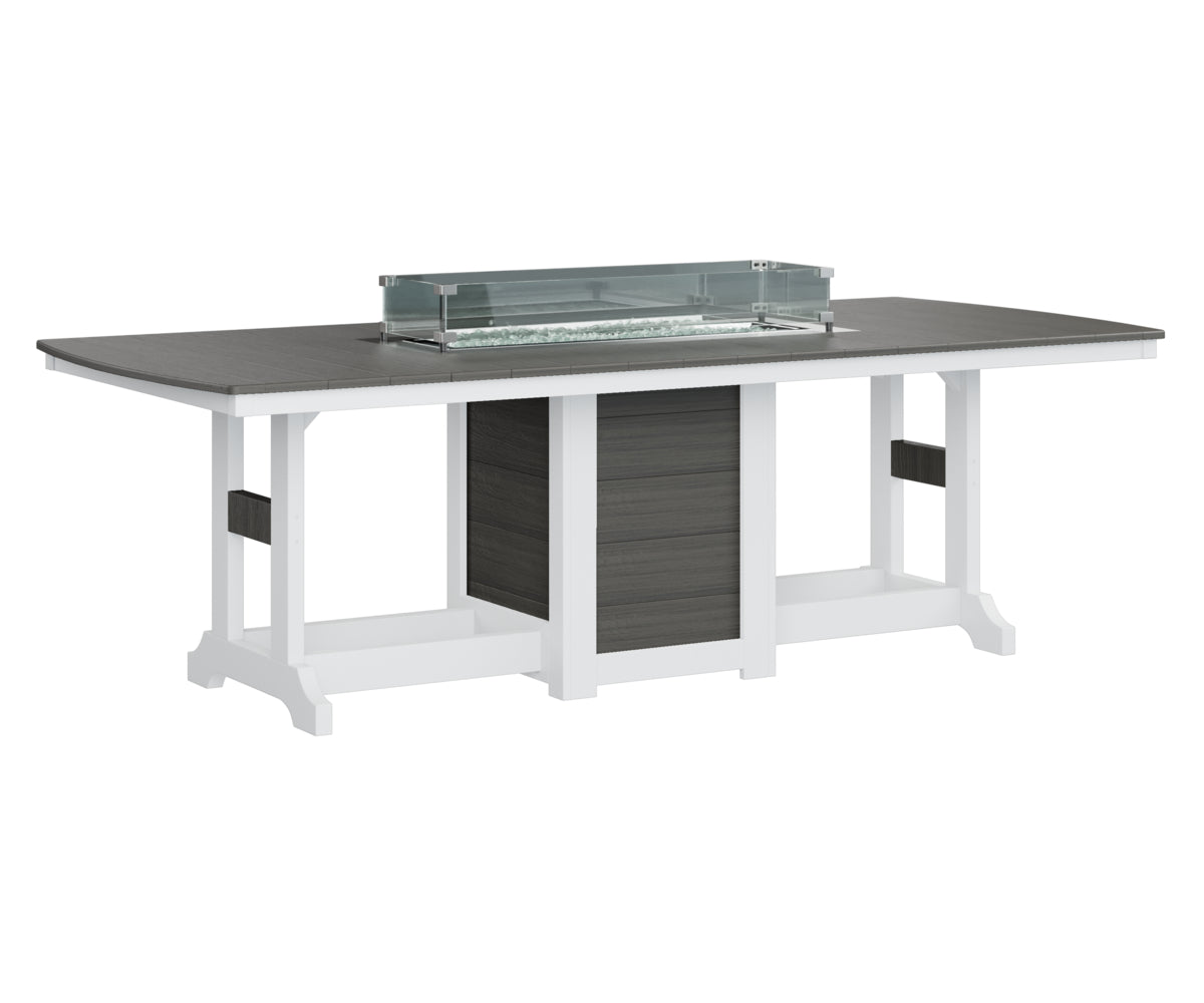Garden Classic 44" x 96" Rectangular Fire Table Counter Height