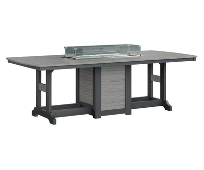 Garden Classic 44" x 96" Rectangular Fire Table Counter Height