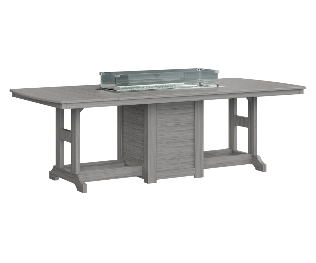Garden Classic 44" x 96" Rectangular Fire Table Counter Height