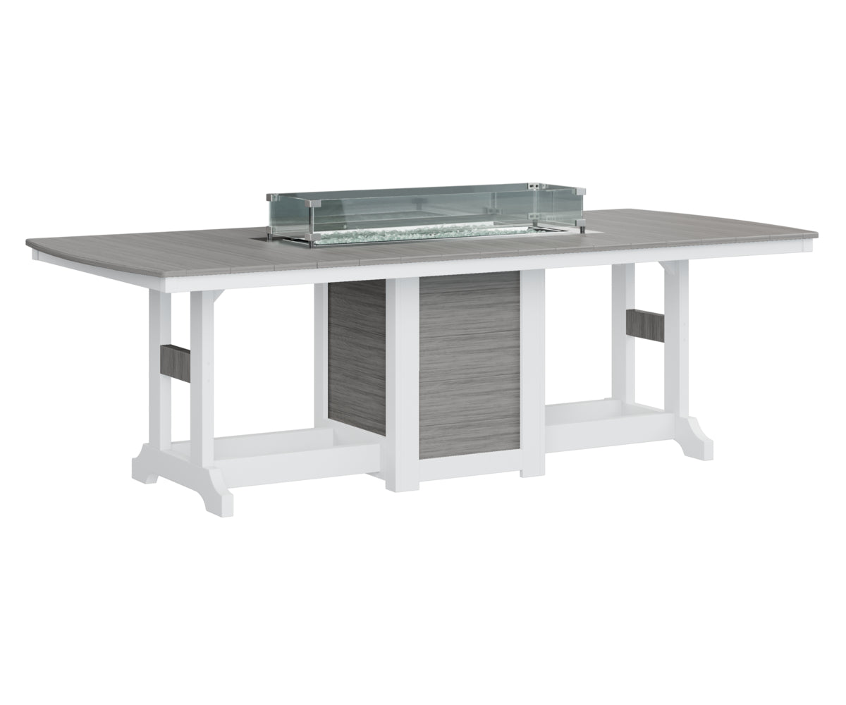 Garden Classic 44" x 96" Rectangular Fire Table Counter Height