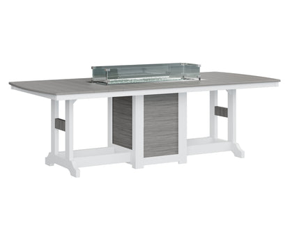 Garden Classic 44" x 96" Rectangular Fire Table Counter Height