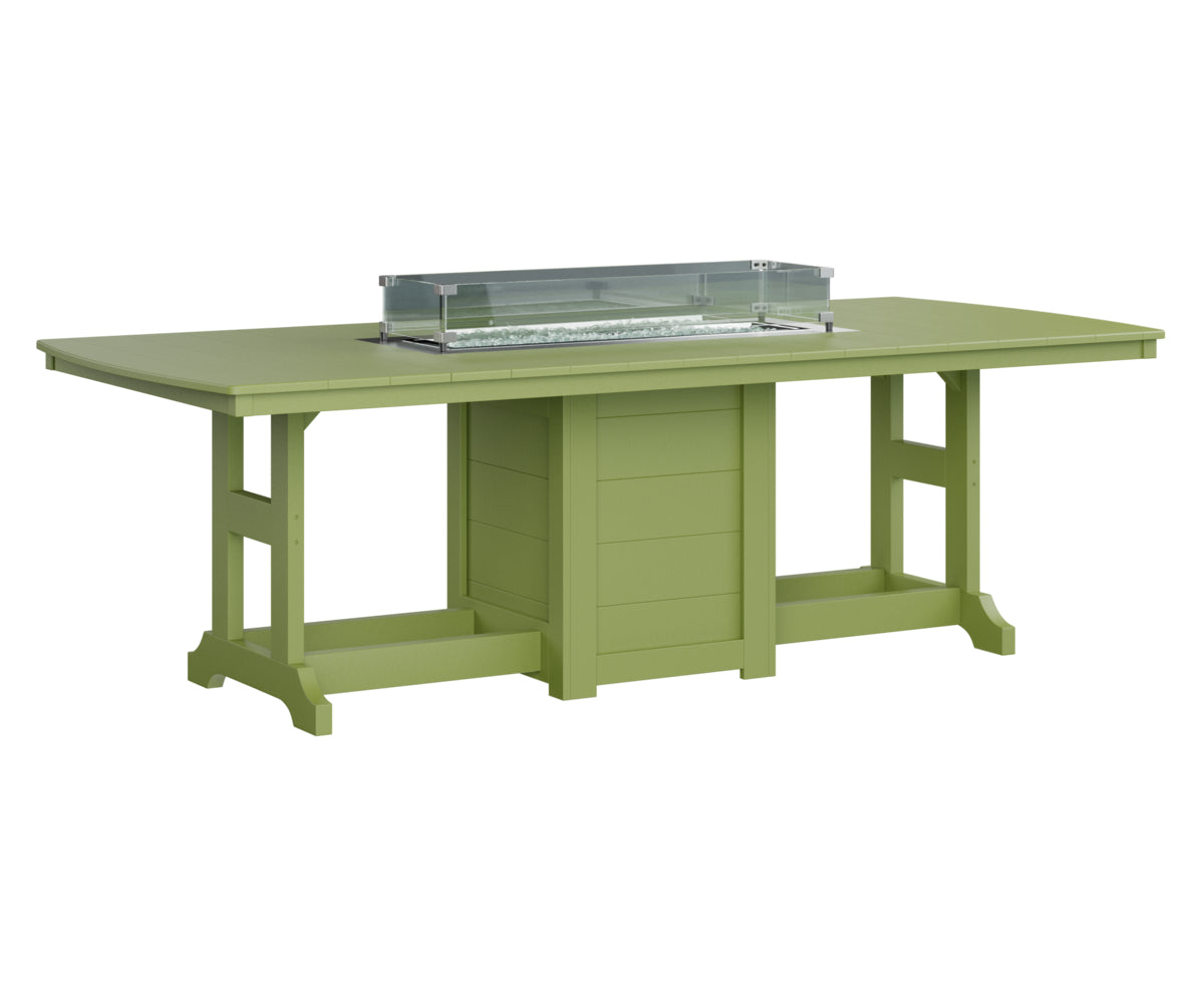 Garden Classic 44" x 96" Rectangular Fire Table Counter Height