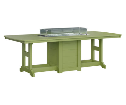 Garden Classic 44" x 96" Rectangular Fire Table Counter Height