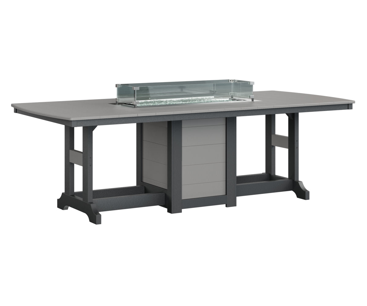 Garden Classic 44" x 96" Rectangular Fire Table Counter Height