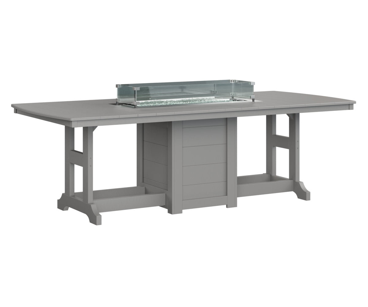 Garden Classic 44" x 96" Rectangular Fire Table Counter Height