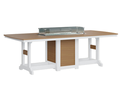 Garden Classic 44" x 96" Rectangular Fire Table Counter Height