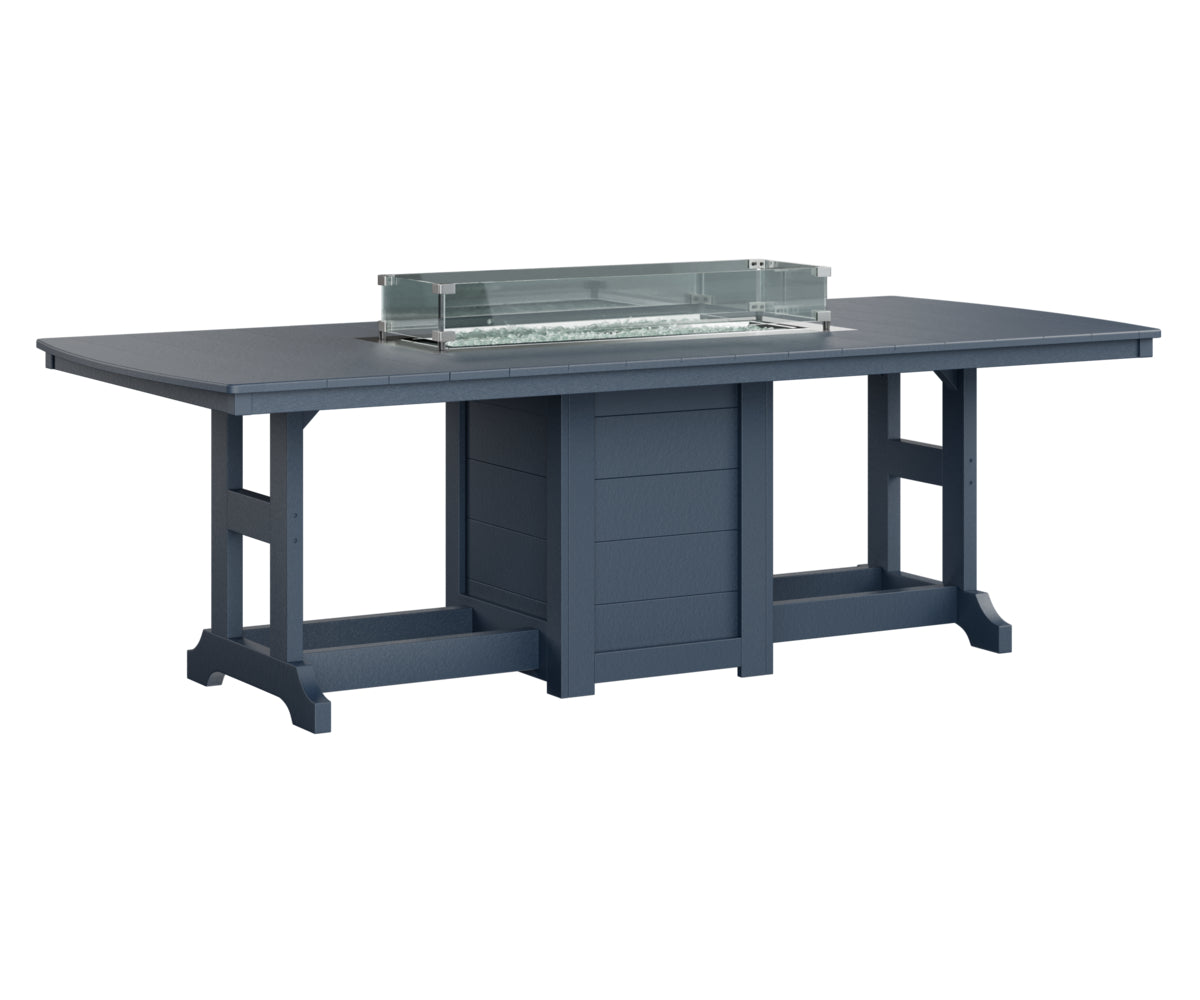 Garden Classic 44" x 96" Rectangular Fire Table Counter Height