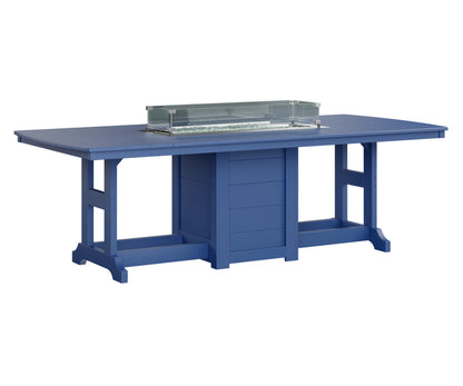 Garden Classic 44" x 96" Rectangular Fire Table Counter Height