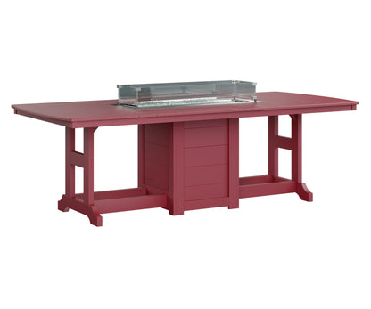 Garden Classic 44" x 96" Rectangular Fire Table Counter Height