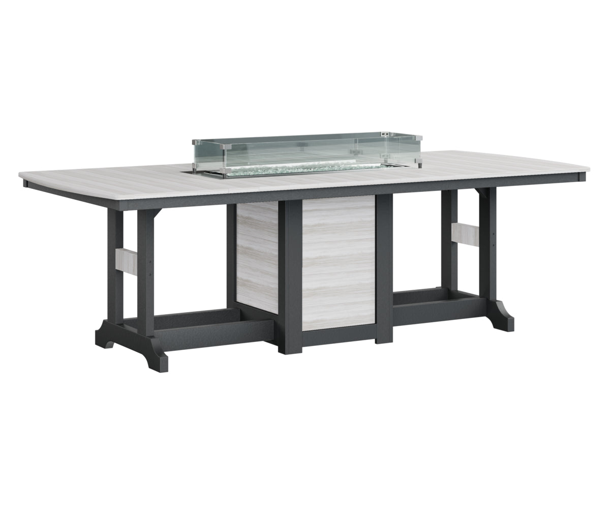 Garden Classic 44" x 96" Rectangular Fire Table Counter Height
