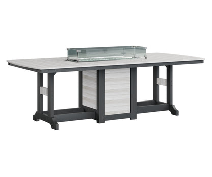 Garden Classic 44" x 96" Rectangular Fire Table Counter Height