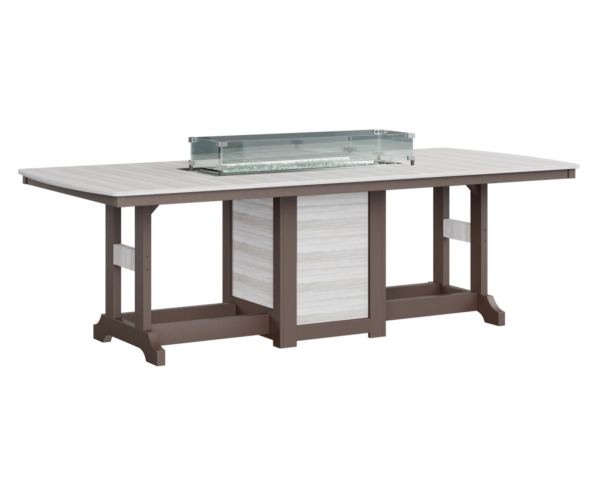 Garden Classic 44" x 96" Rectangular Fire Table Counter Height