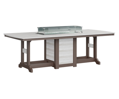 Garden Classic 44" x 96" Rectangular Fire Table Counter Height