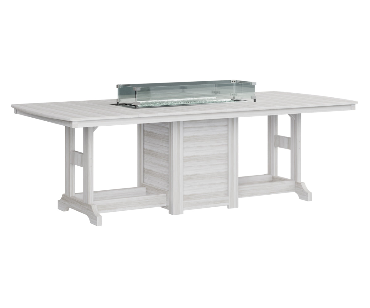 Garden Classic 44" x 96" Rectangular Fire Table Counter Height