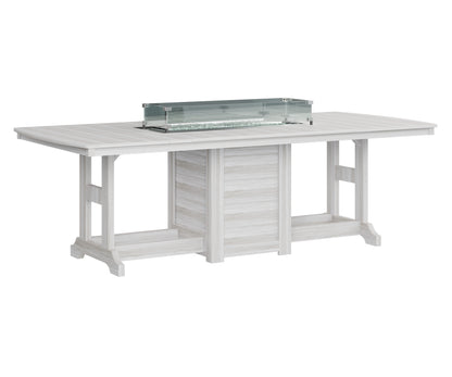 Garden Classic 44" x 96" Rectangular Fire Table Counter Height