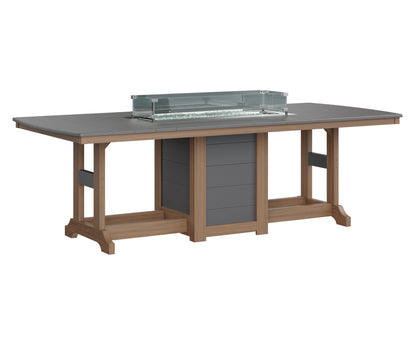 Garden Classic 44" x 96" Rectangular Fire Table Counter Height