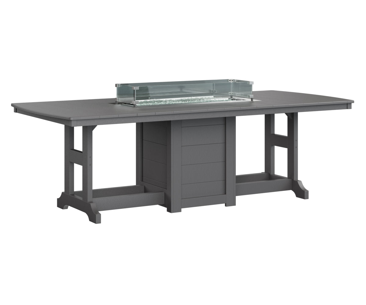 Garden Classic 44" x 96" Rectangular Fire Table Counter Height