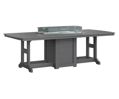 Garden Classic 44" x 96" Rectangular Fire Table Counter Height