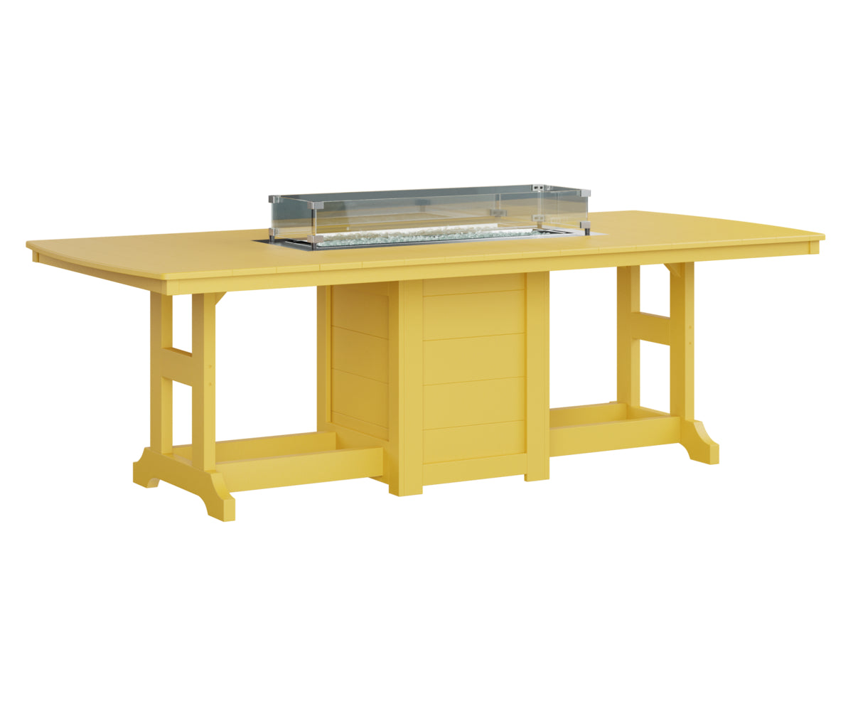 Garden Classic 44" x 96" Rectangular Fire Table Counter Height