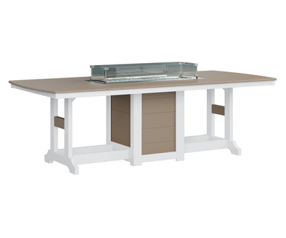 Garden Classic 44" x 96" Rectangular Fire Table Counter Height