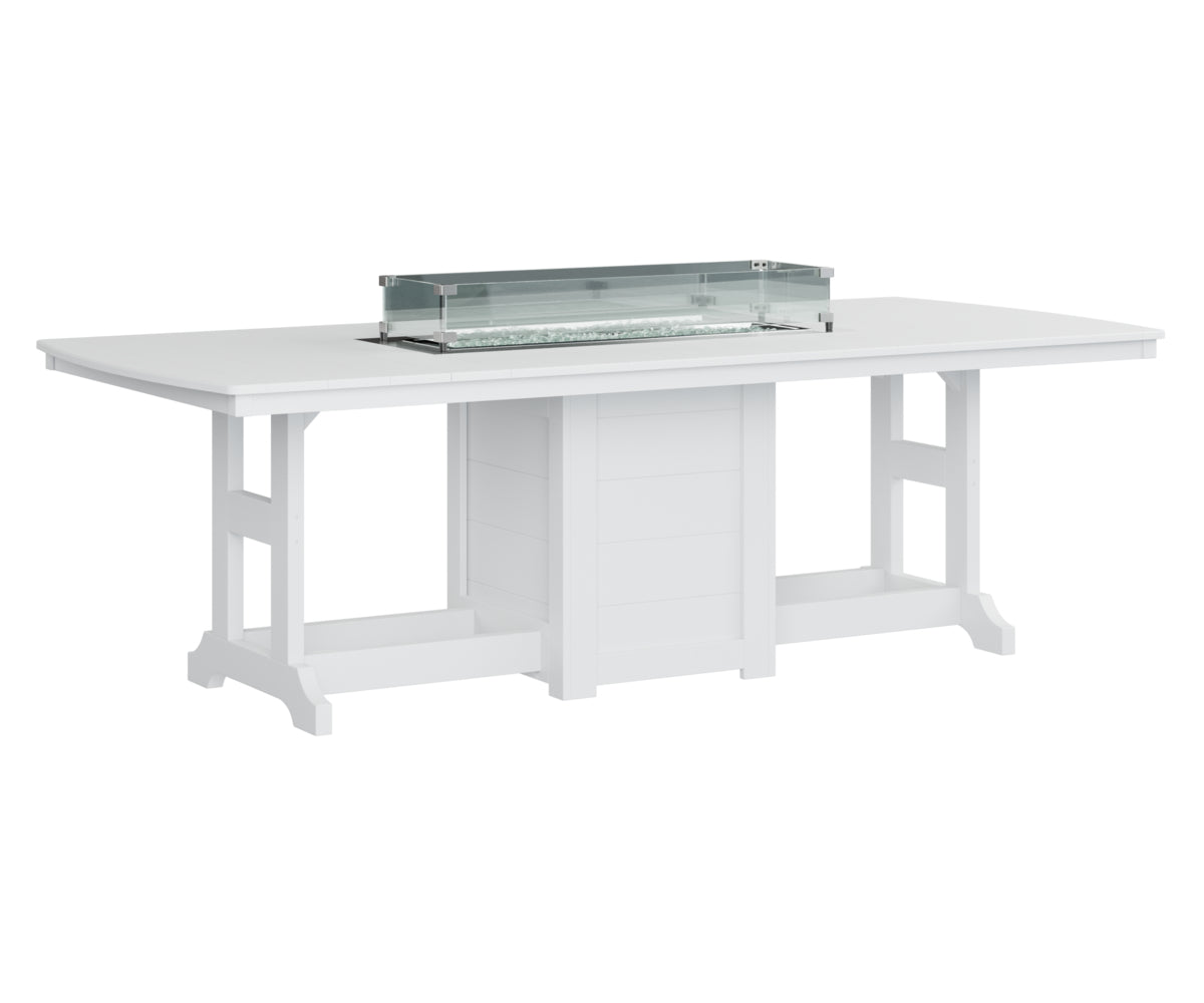 Garden Classic 44" x 96" Rectangular Fire Table Counter Height