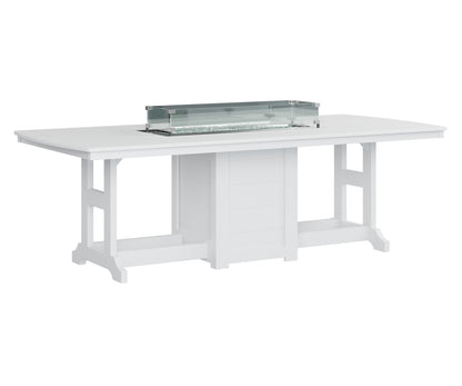 Garden Classic 44" x 96" Rectangular Fire Table Counter Height