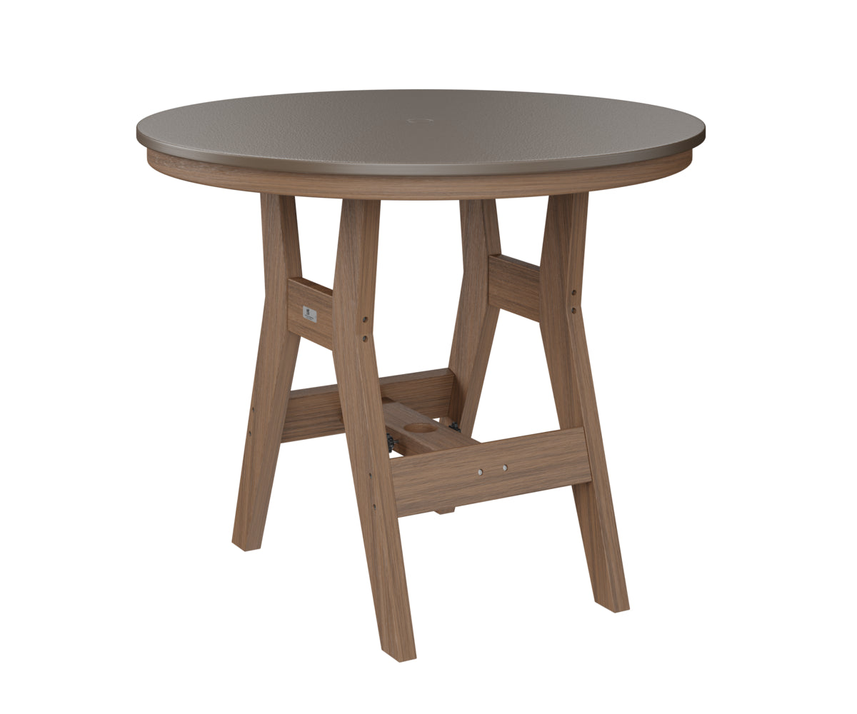 Harbor 38" Round Table Dining Height Hammered Top