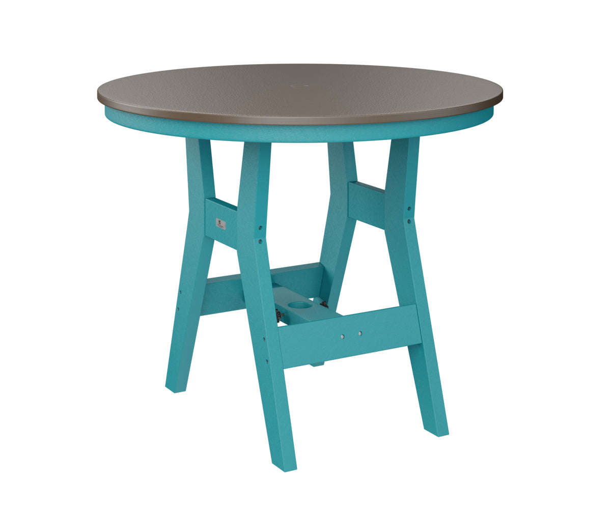Harbor 38" Round Table Dining Height Hammered Top