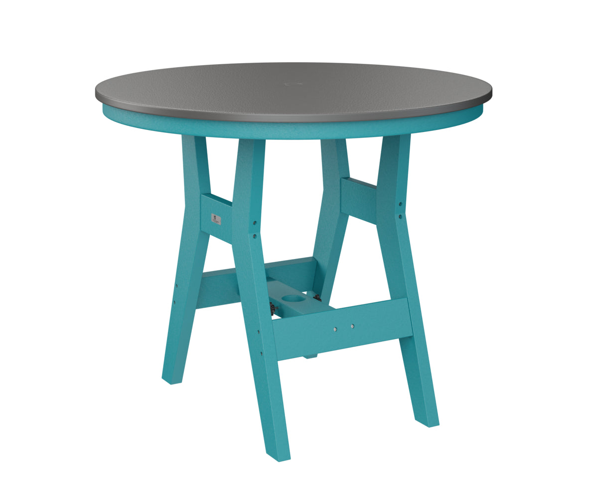 Harbor 38" Round Table Dining Height Hammered Top