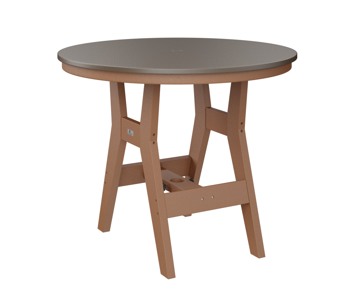 Harbor 38" Round Table Dining Height Hammered Top