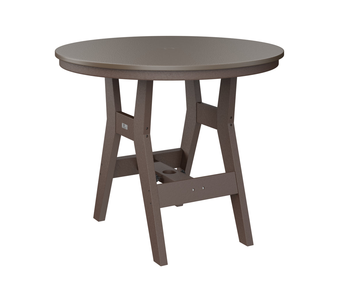 Harbor 38" Round Table Dining Height Hammered Top