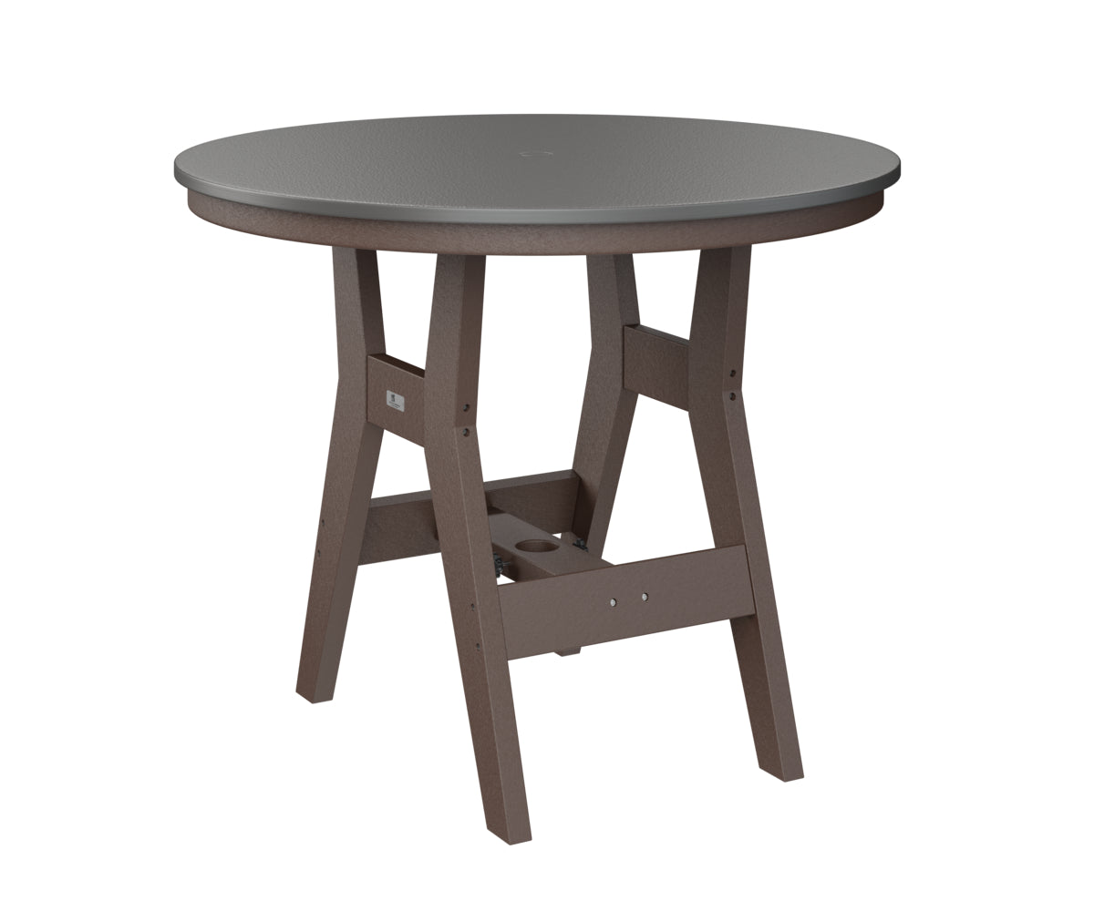 Harbor 38" Round Table Dining Height Hammered Top