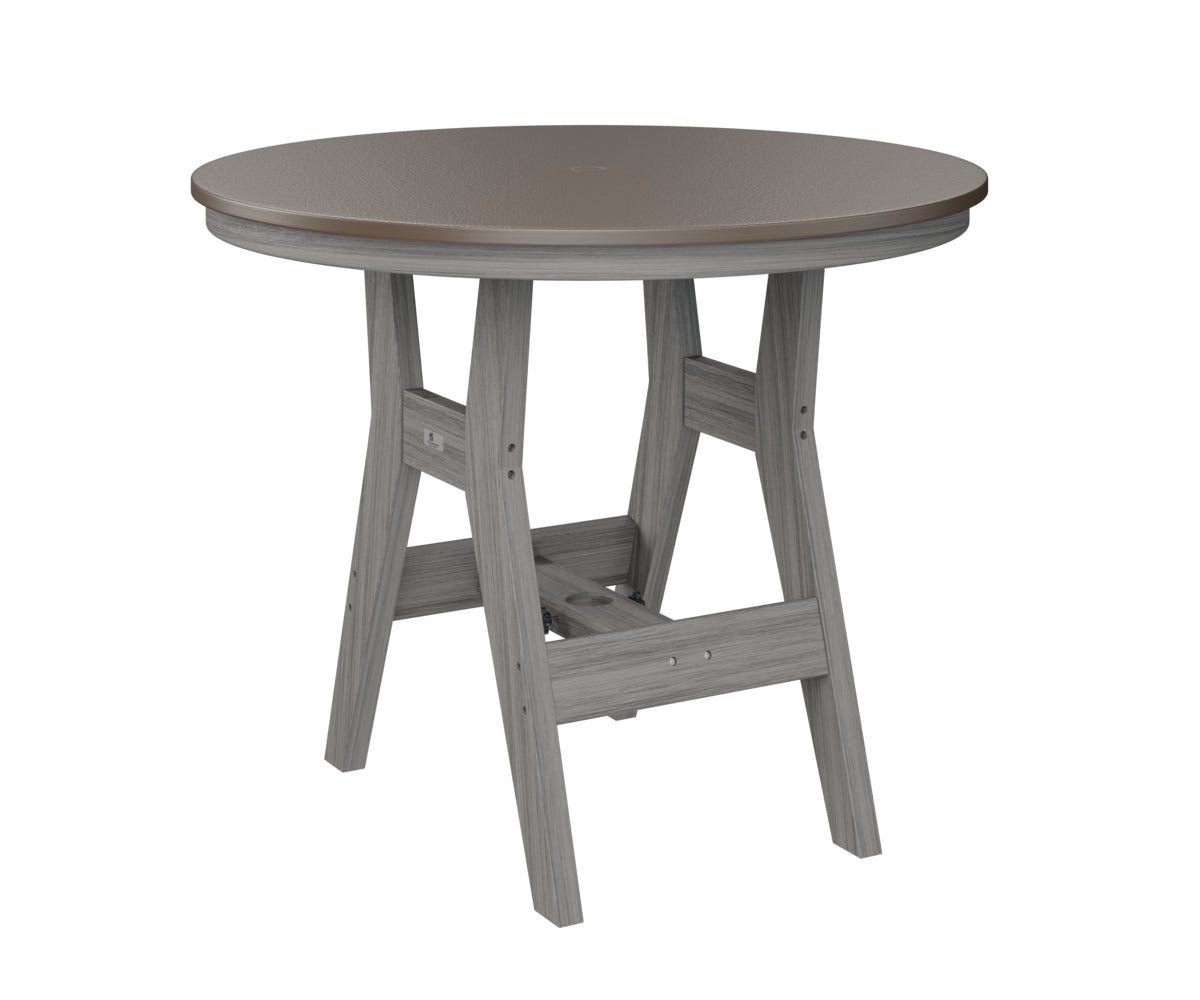 Harbor 38" Round Table Dining Height Hammered Top