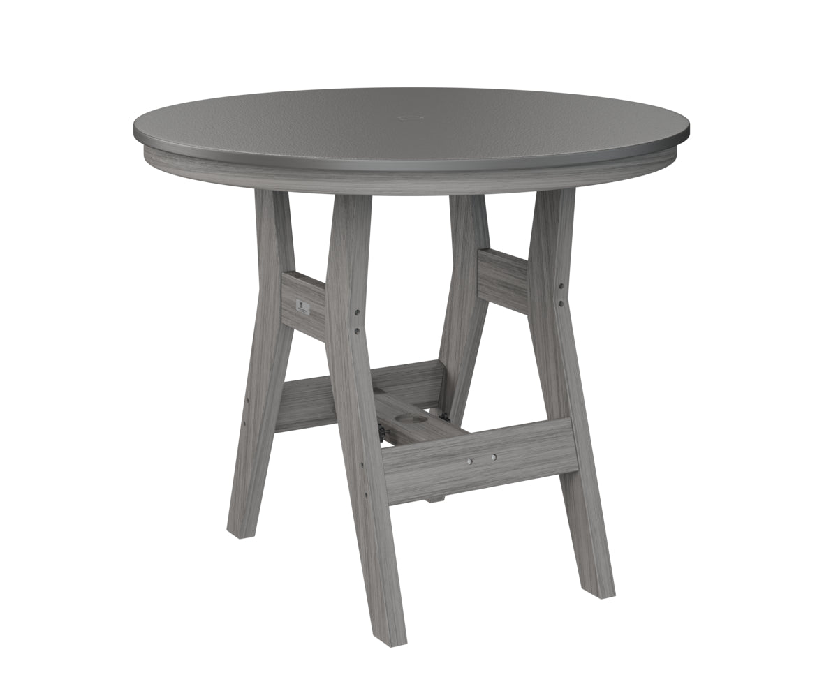 Harbor 38" Round Table Dining Height Hammered Top